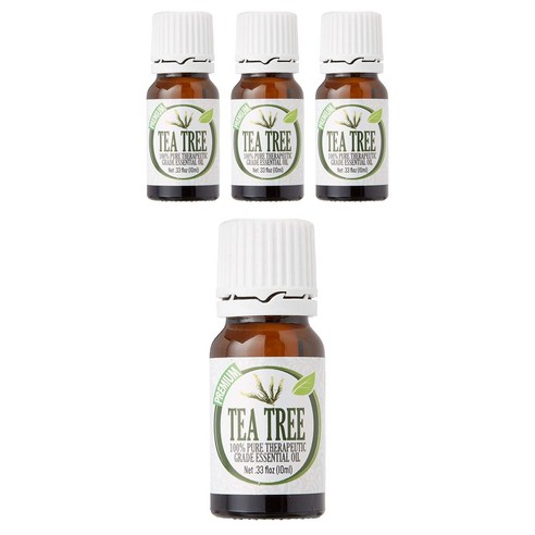 힐링솔루션 테라퓨틱 그레이드 에센셜 오일, 10ml, Tea Tree, 4개