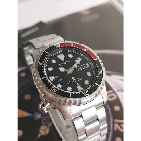 시티즌 명품 프로마스터 sea 오토매틱시계 다이버 블랙 남자메탈시계 NY0085-86E