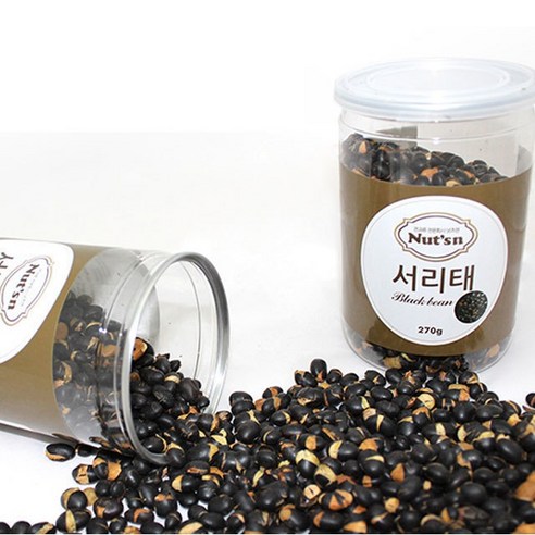 늘봄식품 국산 볶은 서리태 검은콩 200g 500g, 검은콩 200g 지퍼백, 1개