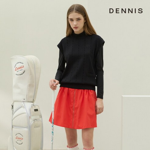 필드 위 스타일과 따뜻함을 책임지는 데니스골프 여성 니트 베스트