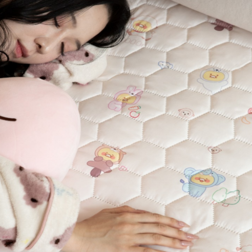 [한일온열기25년형]카카오 춘식이 탄소매트 카본매트 워셔블 전자파차단 전기요 EMF인증, 싱글