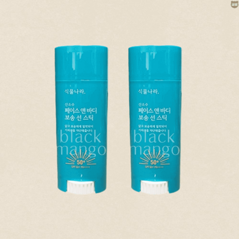 식물나라선스틱 산소수 페이스앤바디 보송 30G X 2개 SPF50+ PA++++, 식물나라 산소수 페이스앤 바디보송 선스틱 30g 2개