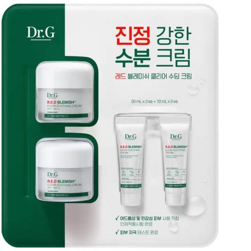 닥터지레드블레미쉬클리어크림 닥터지 레드 블레미쉬 클리어 수딩 크림, 120ml, 3개