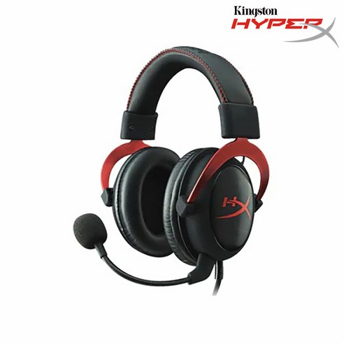 하이퍼엑스클라우드 하이퍼엑스 HyperX Cloud II 유선 게이밍 헤드셋 (레드), 1 Best Top5