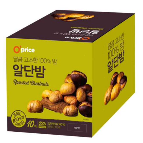 Oprice 자연단맛 알단밤, 10개, 65g