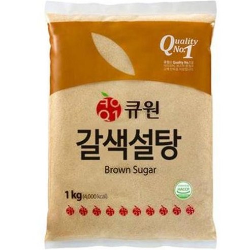 청정원 큐원 갈색설탕 1kg, 8개