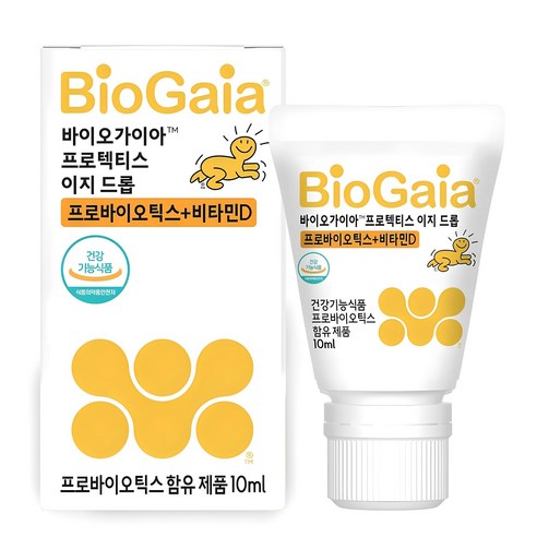 바이오가이아 프로텍티스 이지드롭 프로바이오틱스 + 비타민 D 영양제, 10ml, 1개 개당 용량 × 수량, 10ml × 1개 섬네일