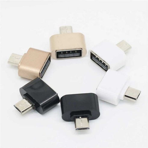 마이크로 OTG USB 안드로이드 음 타입 전화 블랙 컨버터, 어댑터(화이트 1개 구매 시 1개 무료)