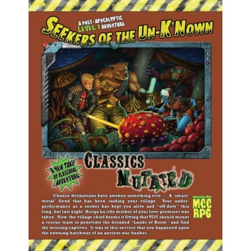(영문도서) Seekers of the Un-K''Nown: An MCC Compatible Old School Adventure Paperback, Lulu.com, English, 9781794805194