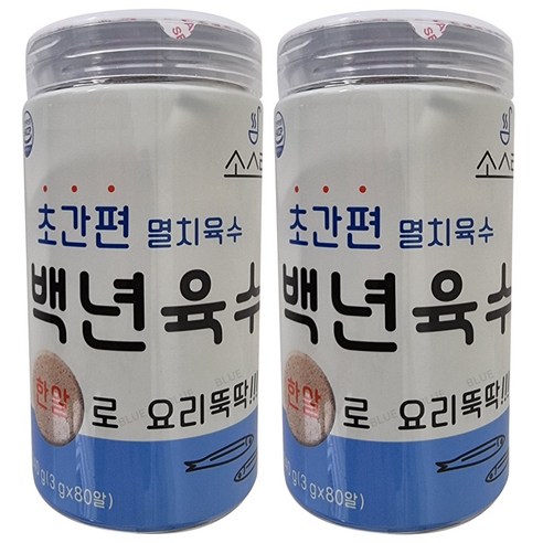 소스락 백년육수 3g x 80 2개 초간편 멸치육수 코스트코, 240g