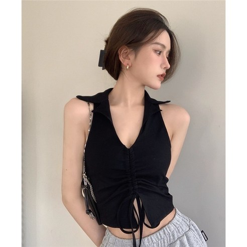KORELAN 겨울 짧은 이너웨어 나시