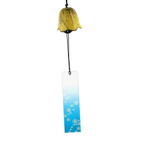 일본 무쇠 Furin 바람 차임 벨 정원 안뜰 거는 장식, 11, {"수건소재":"금속"}