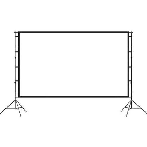 와이드 스크린 스탠드형 180인치 빔 프로젝터 화면, 120인치 16/9비율 화이트 스크린