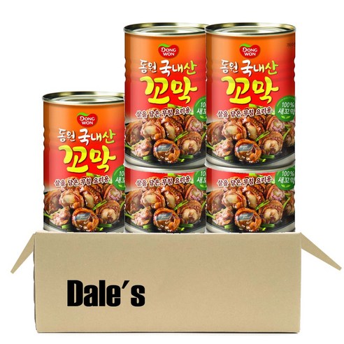 데일즈기획 동원 국내산 꼬막 캔 통조림, 5개, 280g