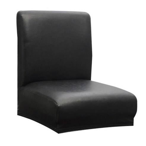 카운터 높이 의자용 스트레치 의자 커버 바 스툴 슬립커버 짧은 등받이 의자 보호대 - 색상, 블랙, {"수건소재":"폴리 에스터"}