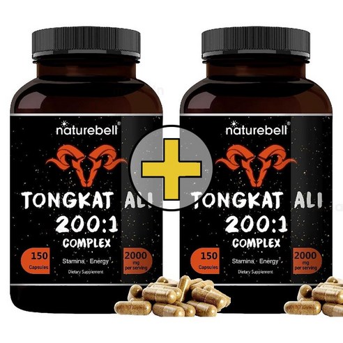 네이처벨 Tongkat Ali 통캇알리 Longjack 롱잭 2000 컴플렉스 남성 파워 150캡슐, 150개