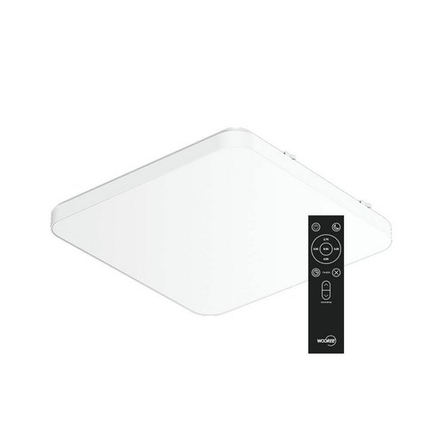 20W LED 엣지 사각 직부등, 주광색 led방등 15 장수램프 LED 시스템 방등 50W 소프트 사각, 베젤리스 리모컨 방등 50W