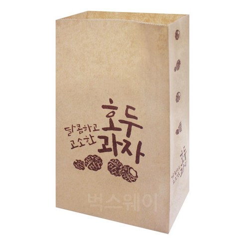 벅스웨이 크라프트 호두과자봉투(소), 200장