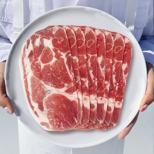 바라던 목살 많은 돼지고기 목전지 제육 구이 1kg 돼지 왕목살 미국산