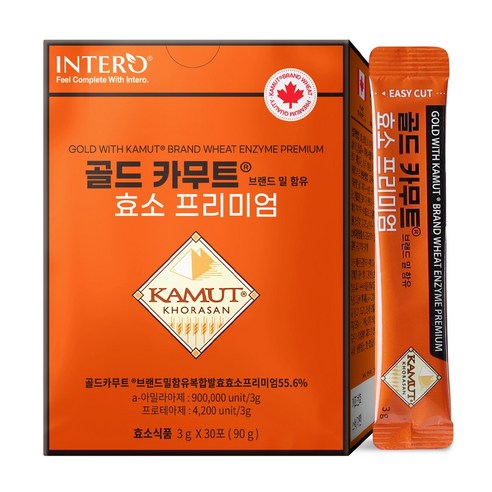 인테로 골드 카무트 효소 프리미엄, 1박스, 90g