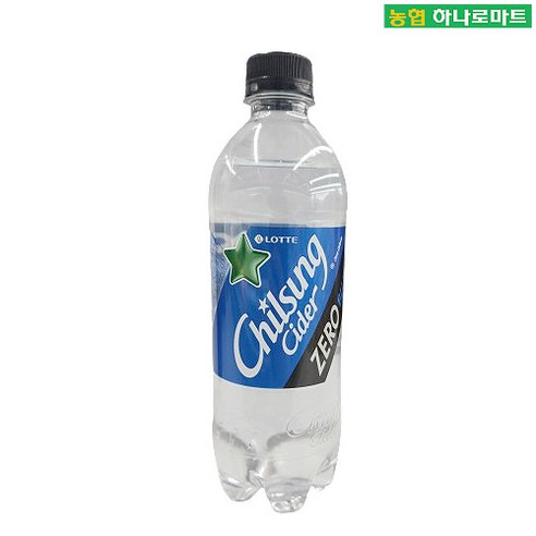 [하나로마트] 롯데 칠성사이다 제로(pet) 500ml, 1개