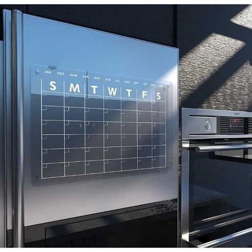 일상 컬렉션 냉장고 투명 아크릴 캘린더 자석보드: 효율적인 일정 관리와 남겨진 일 알림