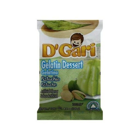 D가리 피스타치오 젤라틴 믹스 레귤러 슈가 레벨 비닐봉지 4.2 OZ 0735257013221