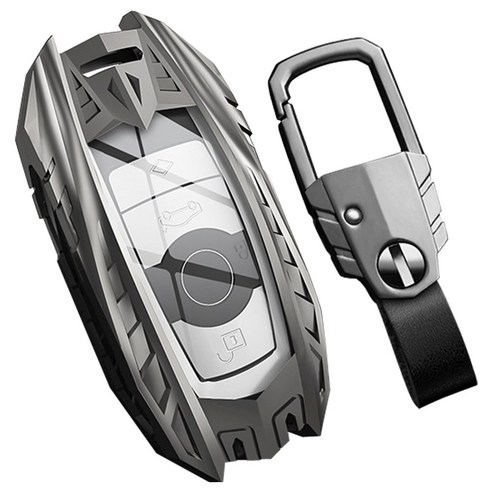 더조은셀러 BMW 3 5 7 X 메탈뷰 키케이스 키홀더 풀커버 키링 케이스/스킨, BMW Key-01 - 블랙