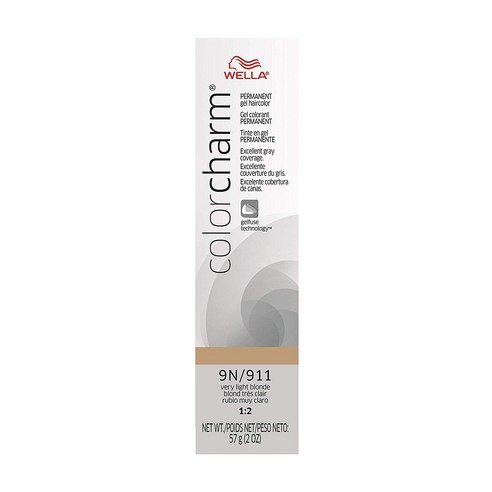 Wella 컬러 참 퍼머넌트 헤어 젤 헤어컬러 57g, 9N 911 Very Light Blonde, 1개