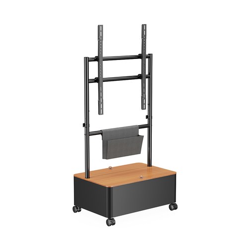 라익미 무타공 이젤 서랍형 TV거치대 스탠드 삼성 LG 호환 43인치 50인치 55인치 60인치 65인치, 우드화이트, 1개