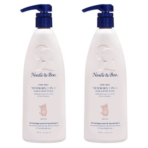 누들앤부 어린이 2인1 헤어 앤 바디 워시 크림 두스, 2개, 473ml