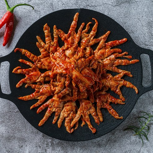 [닭발맛집] 국내산닭발로만든 매콤양념 무뼈닭발, 4개, 500g