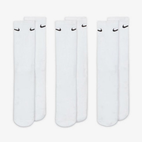 땀 걱정 없이 쾌적하게! 나이키 에브리데이 쿠션 크루 삭스로 발 건강 지키세요.