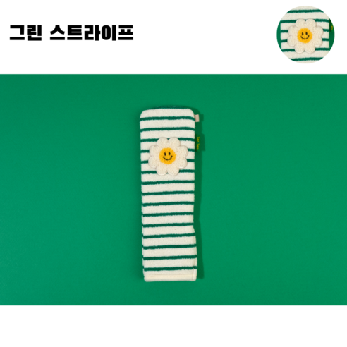 데이지 스트라이프의 매력으로 코트에서 돋보이는 세련된 테니스 라켓 그립 커버