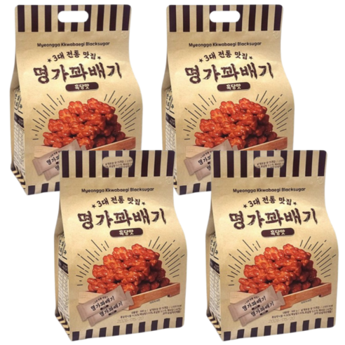 명가 꽈배기 흑당, 500g, 4개