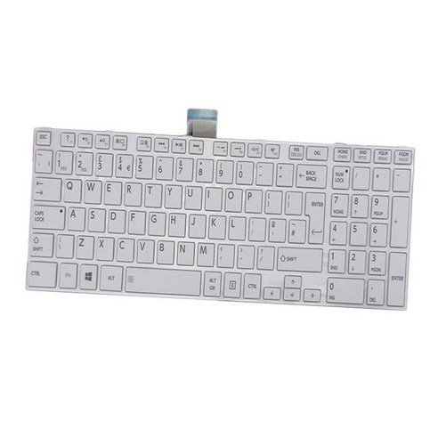 대체 노트북 키보드 TOSHIBA 위성 L850, 화이트, {"사이즈":"29x11x2cm"}, {"수건소재":"아크릴로 니트릴 부타디엔 스티렌 플라스틱"}