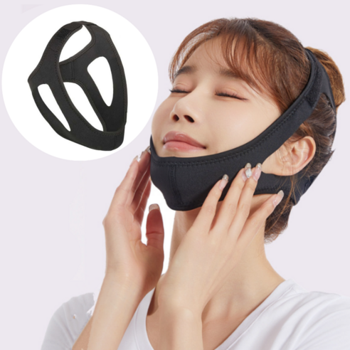 하네르 수면 입벌림 방지 밴드 코골이 방지 스트랩, 매트 블랙, 1개 비강확장기 하네르 수면 입벌림 방지 밴드 코골이 방지 스트랩, 매트 블랙, 1개 비강확장기