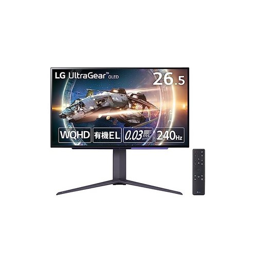 LG 게이밍모니터-UltraGear 27GR95QE-B 26.5인치 유기 ELW QHD 2560×1440240Hz 안티글레어 응답속도 0.03msGTG DCI-P398.5%, 상세페이지 참조, 상세페이지 참조