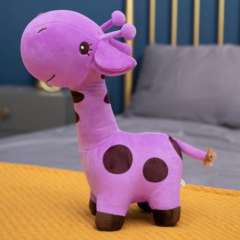 기린인형 기린쿠션 애착인형, 민트, 26cm