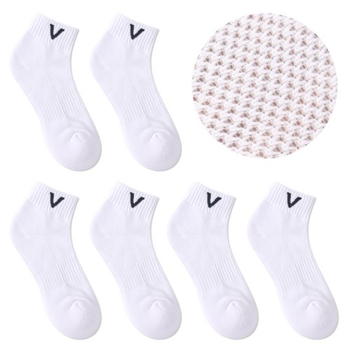 편안함, 스타일, 다목적성을 갖춘 발렌티노크리스티 V 하프 메쉬 쿠션 스포츠양말