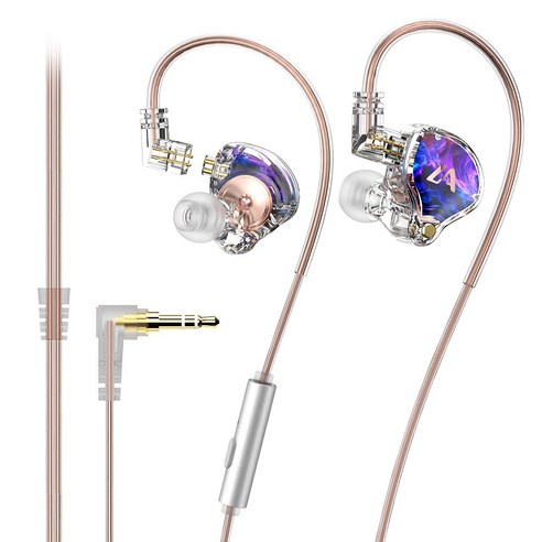 Lafitear LM3 하이브리드 HIFI 이어폰 3.5mm 마이크 포함, 프리 포그