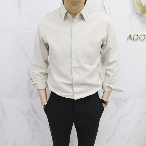아도르클래식 프레쉬 여름 린넨 셔츠