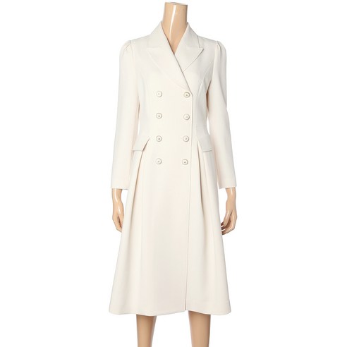 모조에스핀 더블버튼 카라넥 원피스 J231XSE005