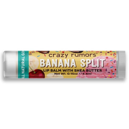 크레이지루머스 립 밤 4.4 ml, Banana Split, 1개