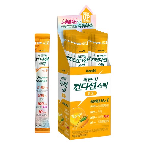 컨디션 스틱 숙취해소제 망고맛 10p, 180g, 10개