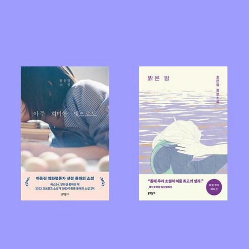 최은영 소설 여름 에디션:쇼코의 미소 + 내게 무해한 사람 + 밝은 밤, 문학동네 Best Top5 10 아주 희미한 빛으로도+밝은 밤 (특별 에디션) 최은영 소설 전2권