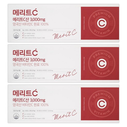 휴온스 메리트C산 3000mg 90포, 90회분, 3g, 3개 메리트ec700에러