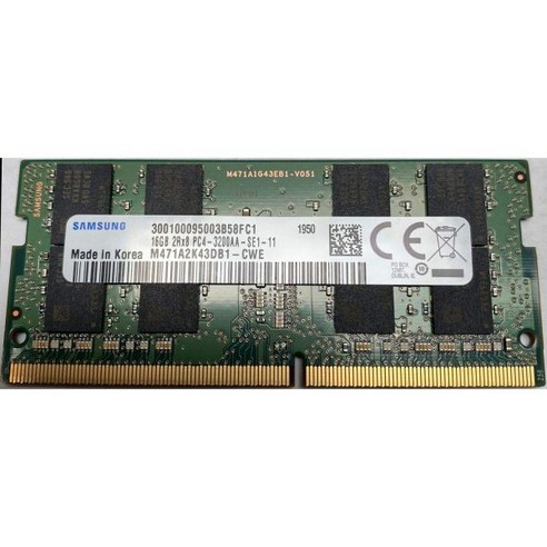 SAMSUNG 노트북용 RAM 램 메모리 카드 데스크탑 16GB DDR4 3200MHz PC4 25600 1.2V 2Rx8 260 Pin SODIMM Laptop Memory