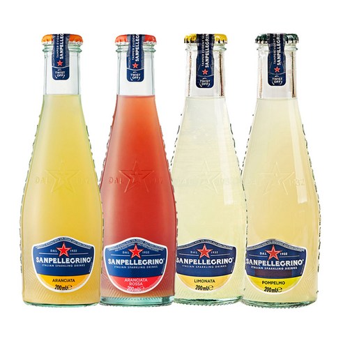 이젠서진 산펠레그리노 4종 혼합 200ML 각4병씩 총 16병 (오렌지 로싸 리모나타 폼펠모)
