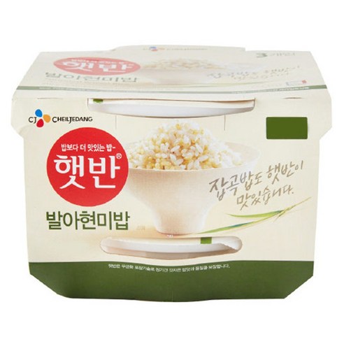 햇반 발아현미밥 CJ제일제당 210g x 36개EW는 건강하고 영양가 풍부한 즉석식품입니다.